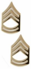 US Army Sergeant First Class Gold Collar Rank Insignia