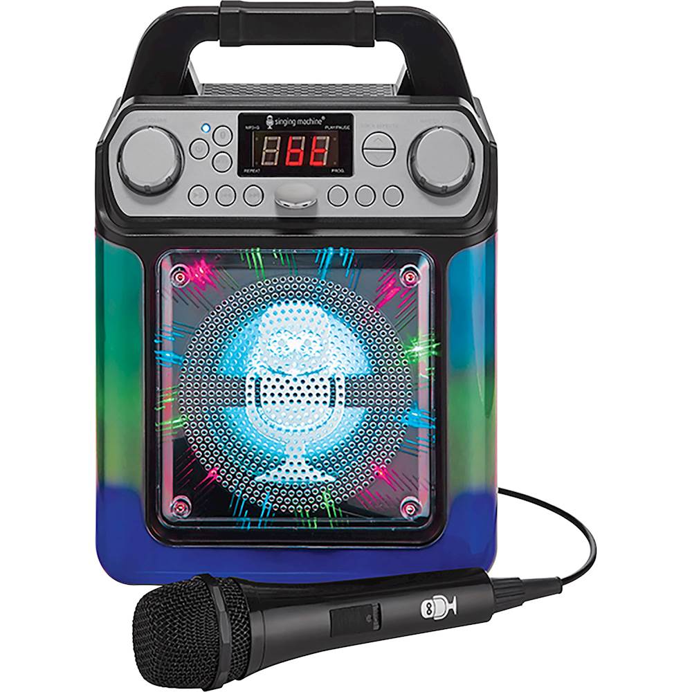 Singing Machine - Groove Mini Bluetooth Karaoke System - Black