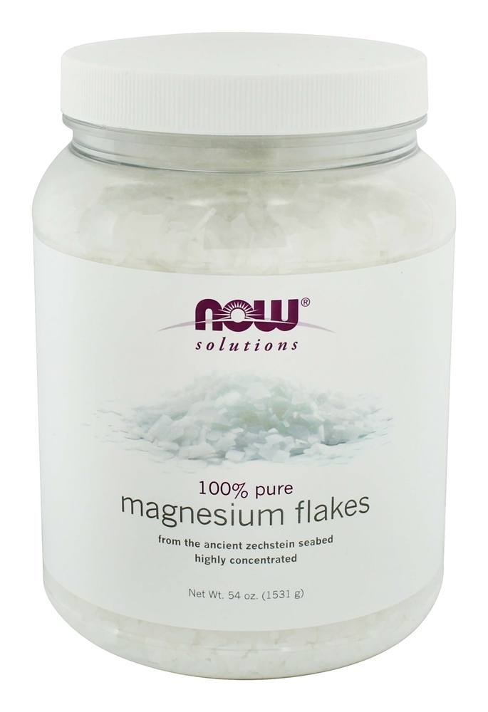 NOW Foods - 100% Pure Magnesium Flakes - 54 oz.(pack of 2)
