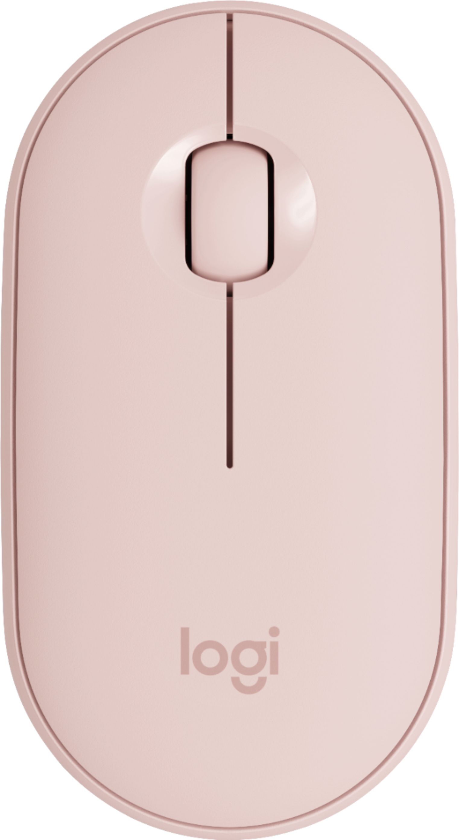 Logitech - Pebble M350 Bluetooth Optical Mouse - Rose