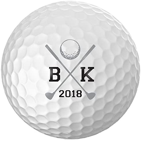 Personalized Name & Initial Golf Balls - Customize The Name and Initial (12 Balls)