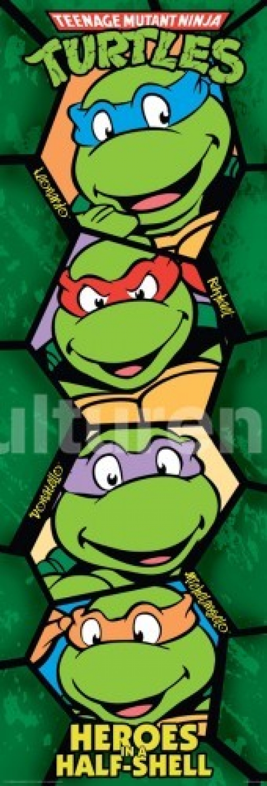 Teenage Mutant Ninja Turtles Retro Poster Poster Print