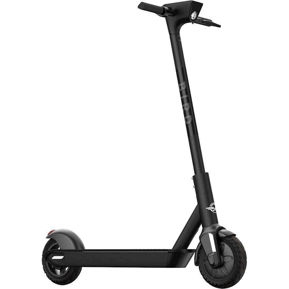 Bird - One Electric Scooter w/25 mi Max Operating Range & 18 mph Max Speed & w/built-in GPS Technology - Jet Black