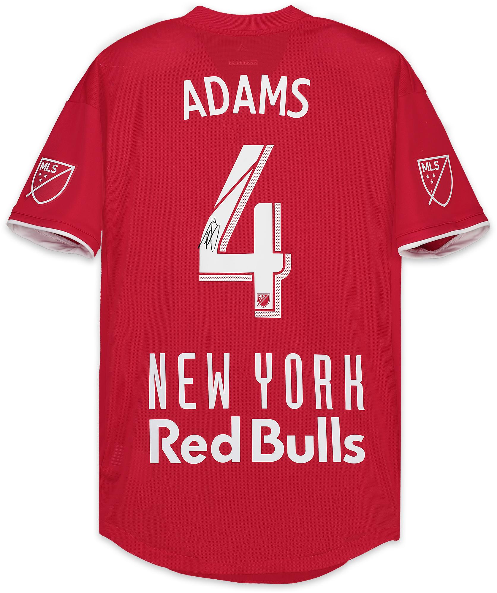 Tyler Adams New York Red Bulls Autographed Match-Used Red #4 Jersey from the 2018 MLS Season - Fanatics Authentic Certified