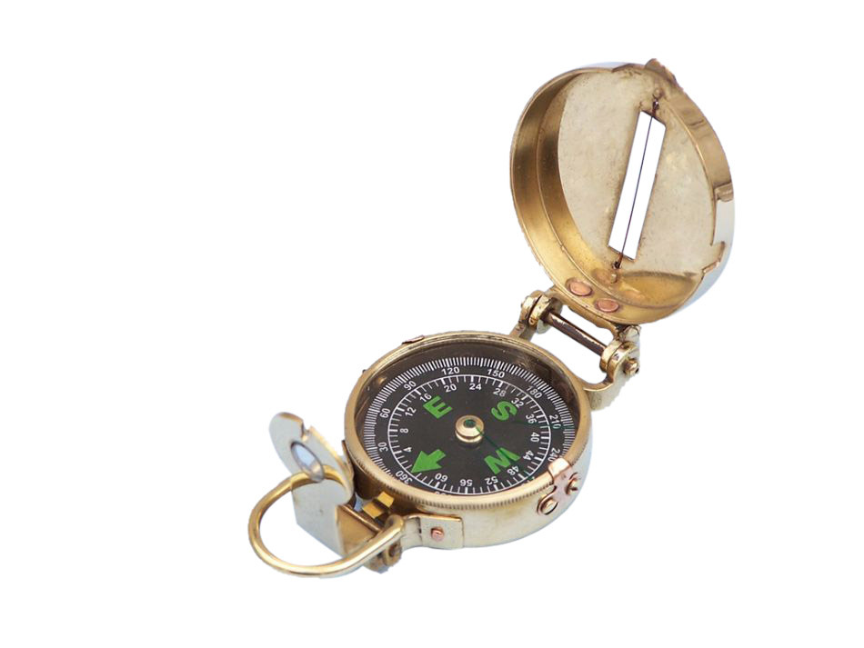 Brass Military Compass 4