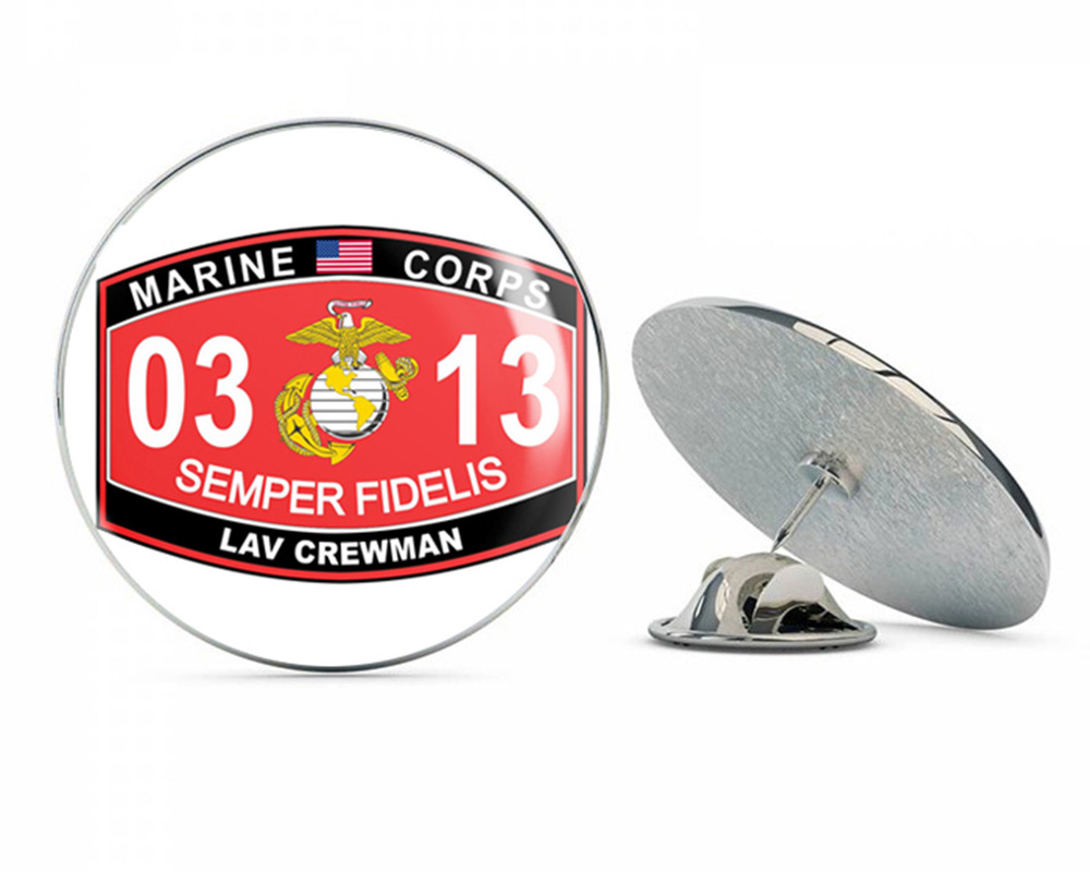 LAV Crewman Marine Corps MOS 0313 USMC US Marine Corps Military Steel Metal 0.75