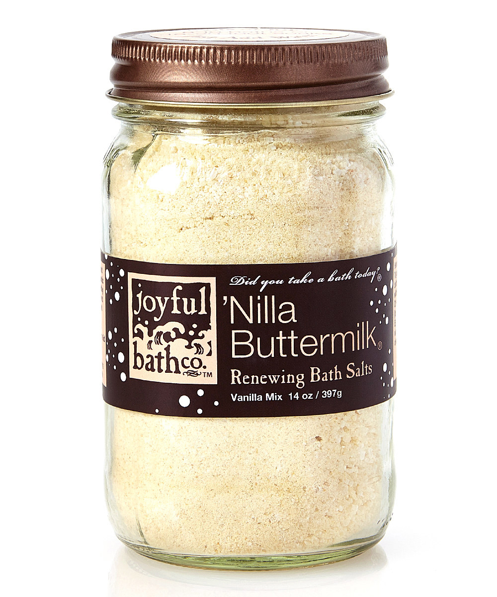 Joyful Bath Co. Nilla Buttermilk Releasing Bath Salts, Vanilla Mix, 14 oz