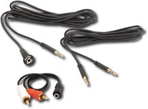 iSimple - Dash-Mount Audio Input Kit - Black/Red/White
