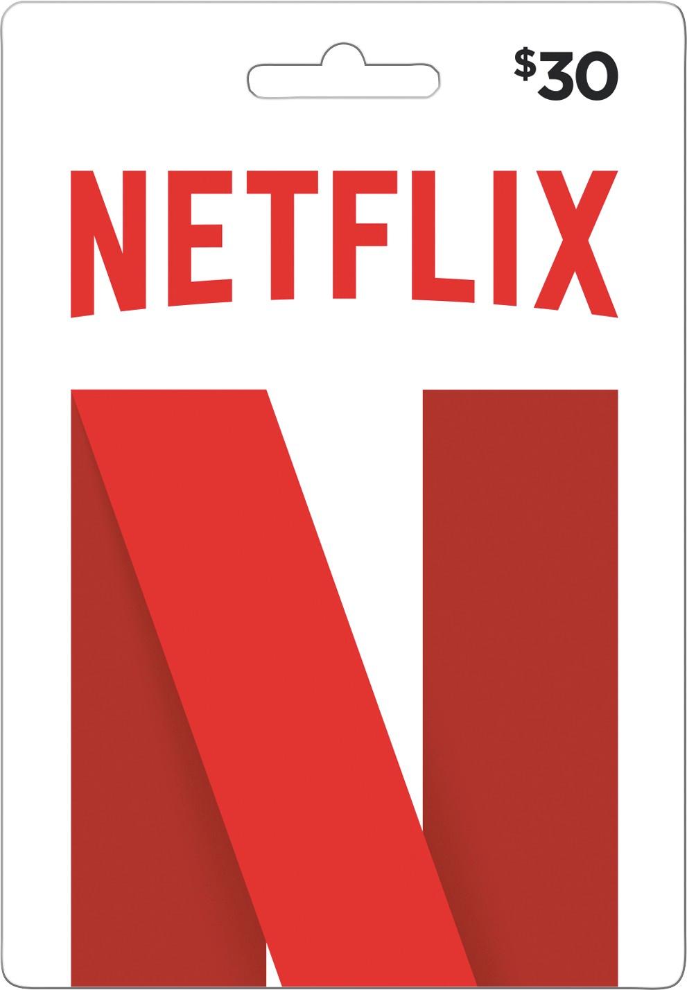 Netflix - $30 Gift Card