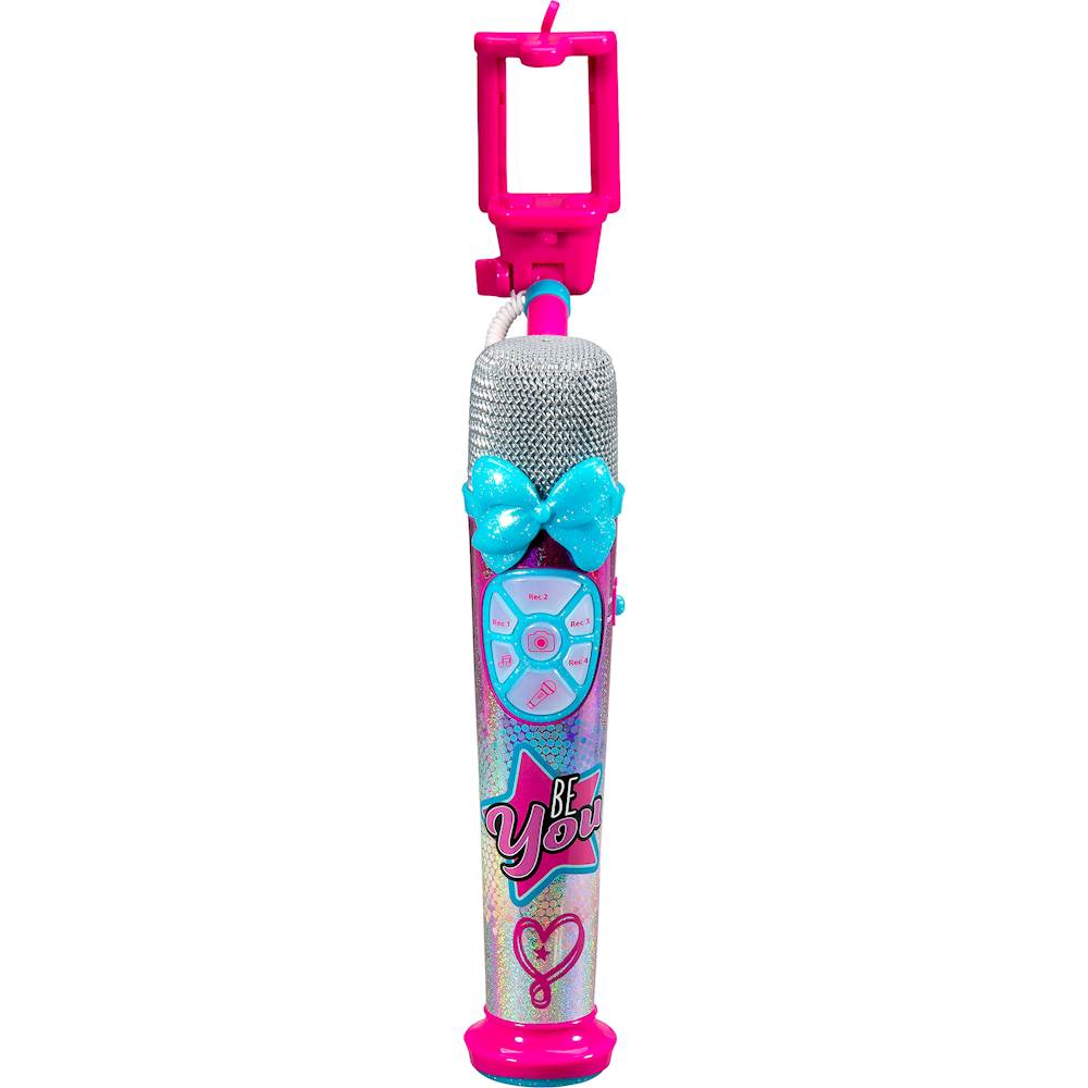 eKids - JoJo Siwa Selfie Star Microphone Handheld Karaoke System - Pink/Aqua Blue