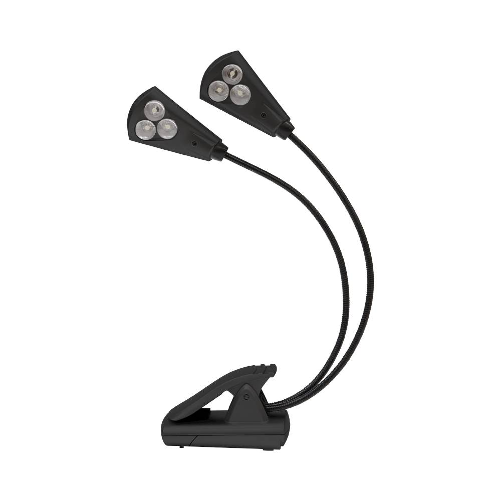 UltraBrite - Dual Head 6-LED ClipAnywhere Musiclight - Black
