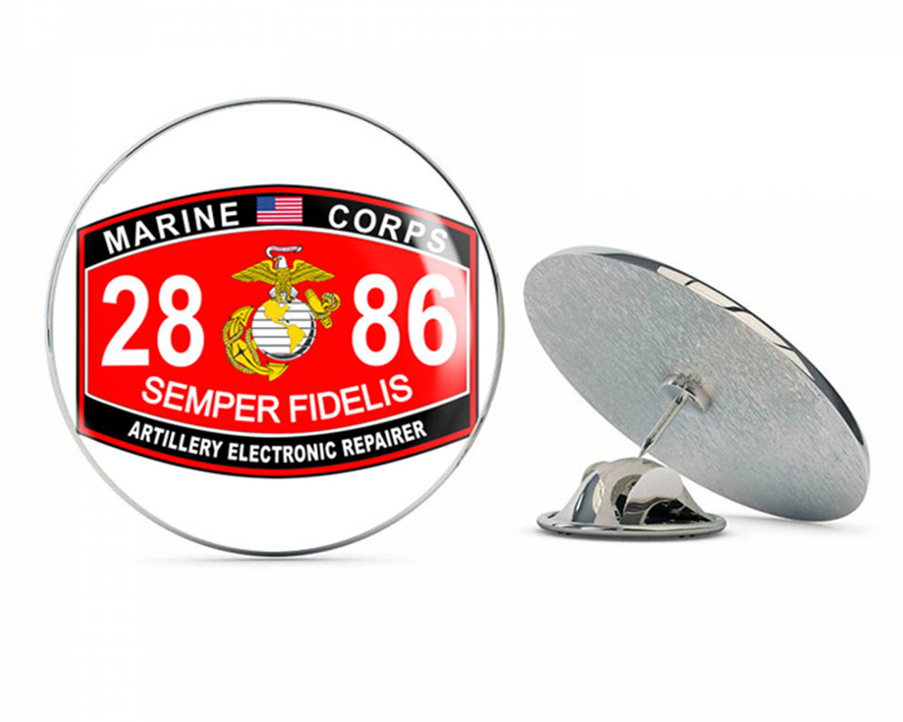 Artillery Electronic System Repairer Marine Corps MOS 2886 USMC Military Steel Metal 0.75