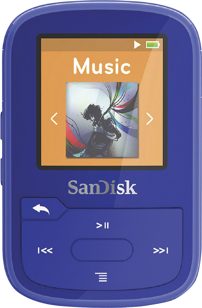 SanDisk - Clip Sport Plus 16GB* MP3 Player - Blue