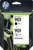 HP - 901 2-Pack Ink Cartridges - Cyan/Magenta/Yellow