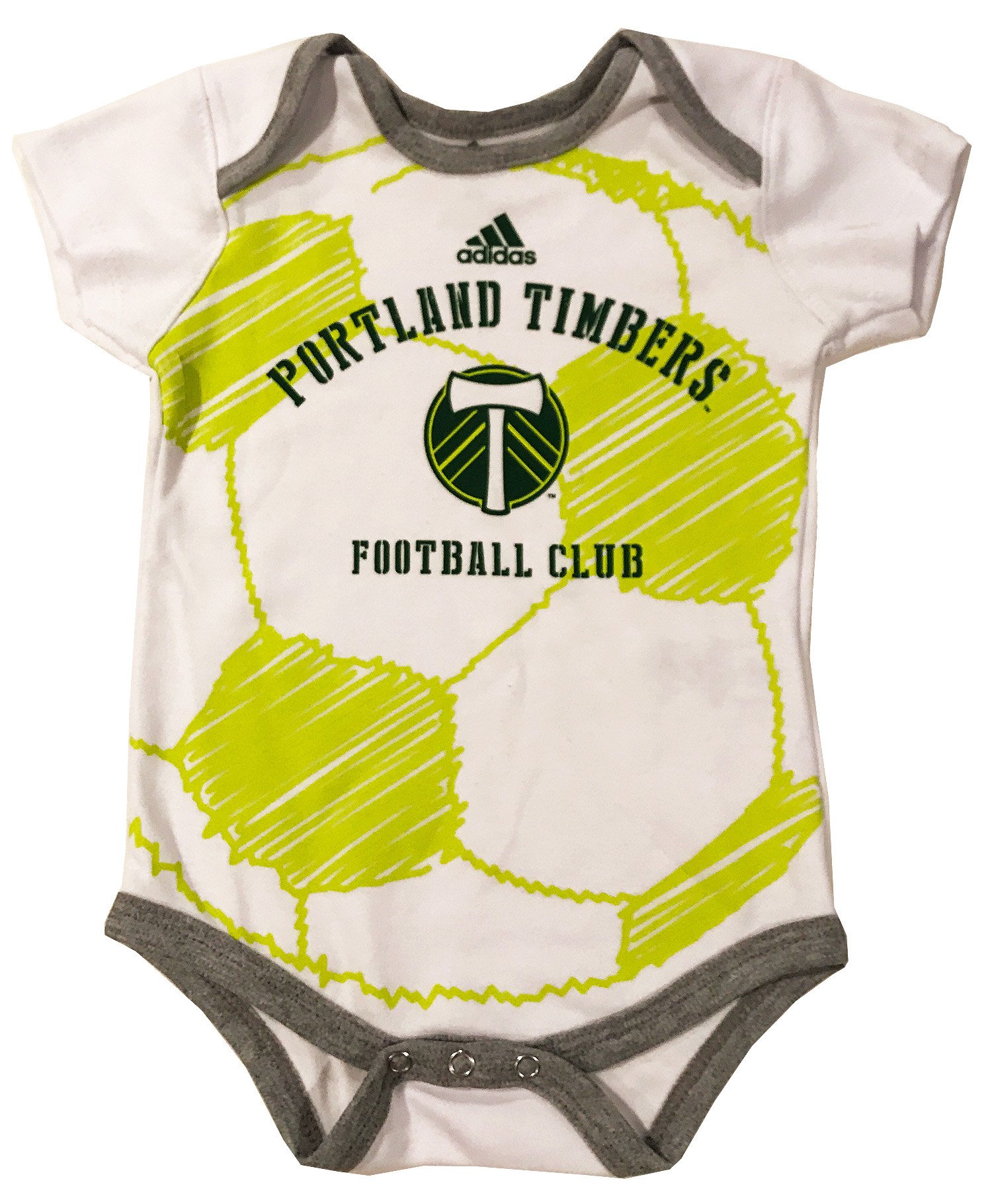 MLS Portland Timbers Soccer Ball Baby Bodysuit
