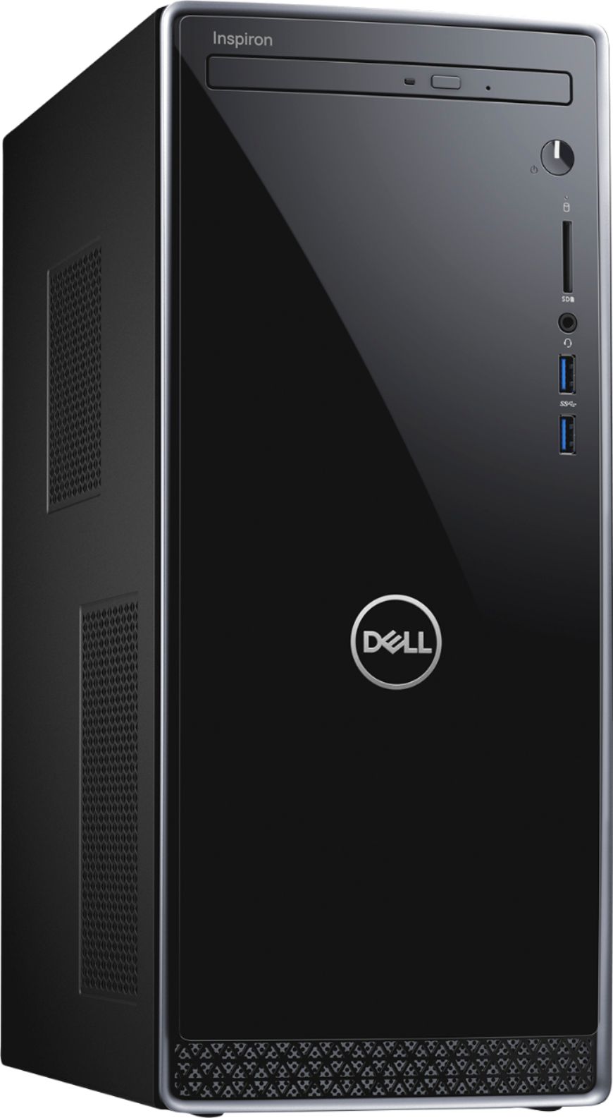 Dell - Inspiron Desktop - Intel Core i3 - 8GB Memory - 256GB HDD - Black With Silver Trim