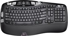 Logitech - K350 Wireless Keyboard - Black