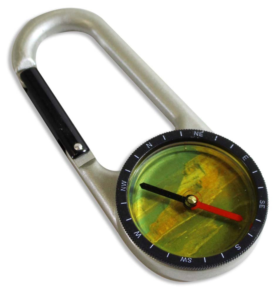 Jumbo Aluminum Compass With Snap hook. : ( Pack of 1 Pc )