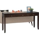 Simpli Home - Cosmopolitan Rectangular Contemporary Wood 3-Drawer Sofa Table - Coffee Brown