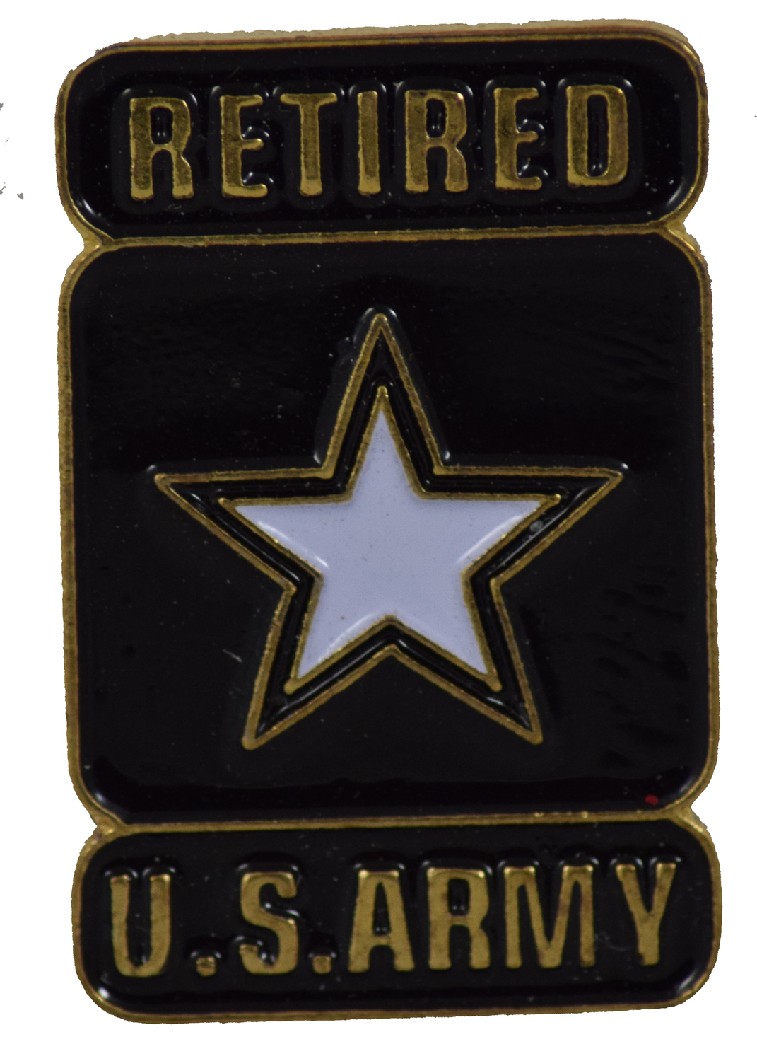 US ARMY RETIRED STAR HAT PIN