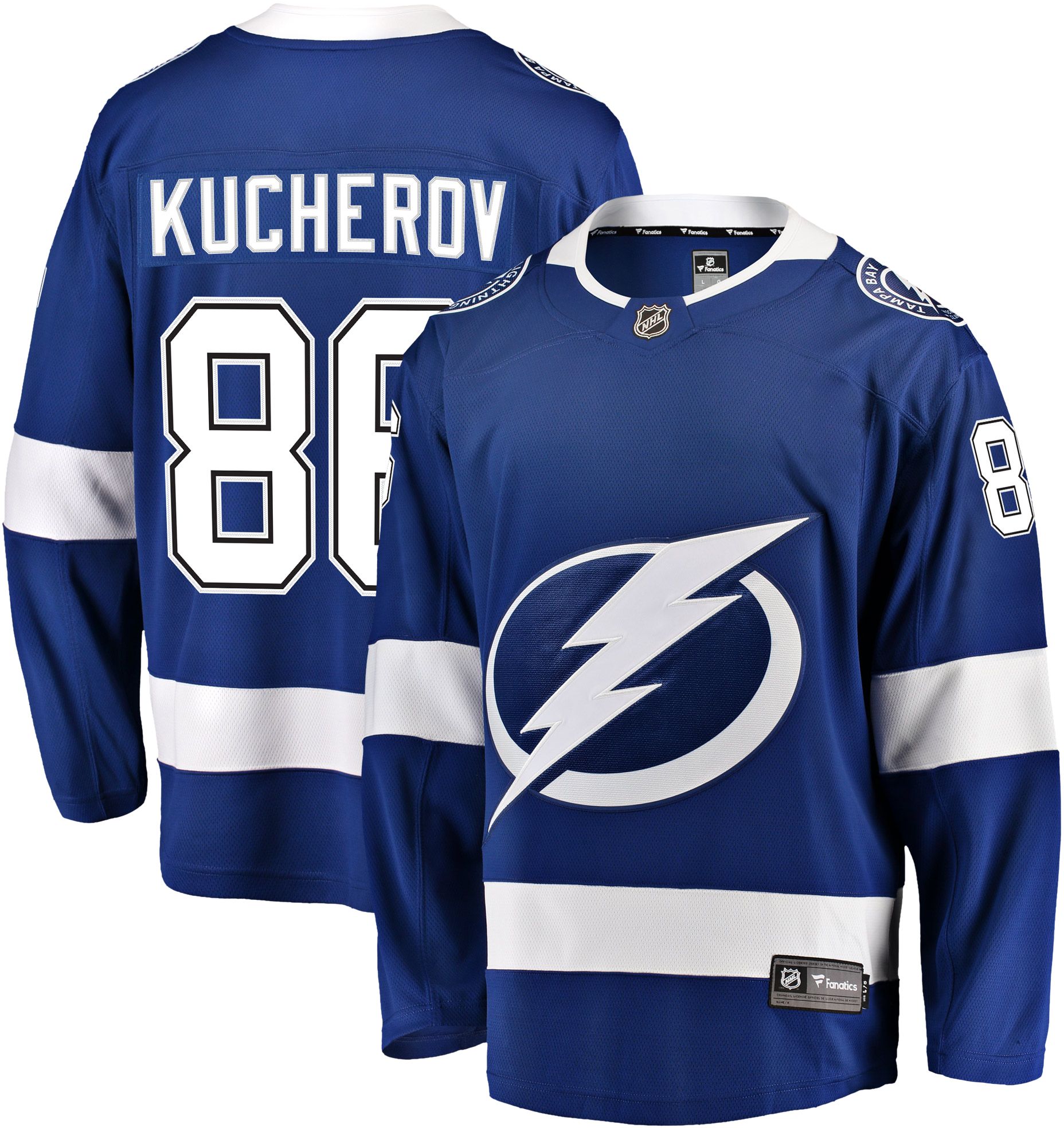 NHL Men's Tampa Bay Lightning Nikita Kucherov #86 Breakaway Home Replica Jersey