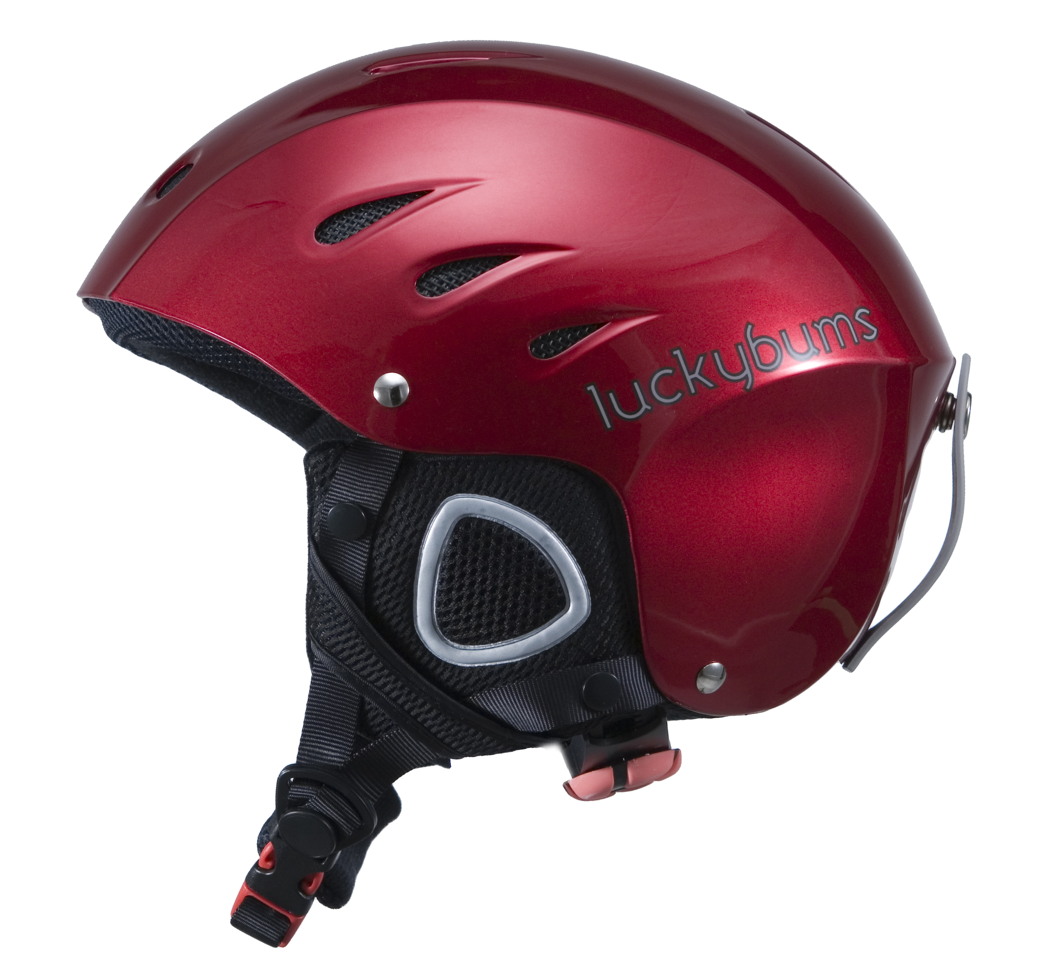 Lucky Bums Snow Sport Helmet, Red, X-Large