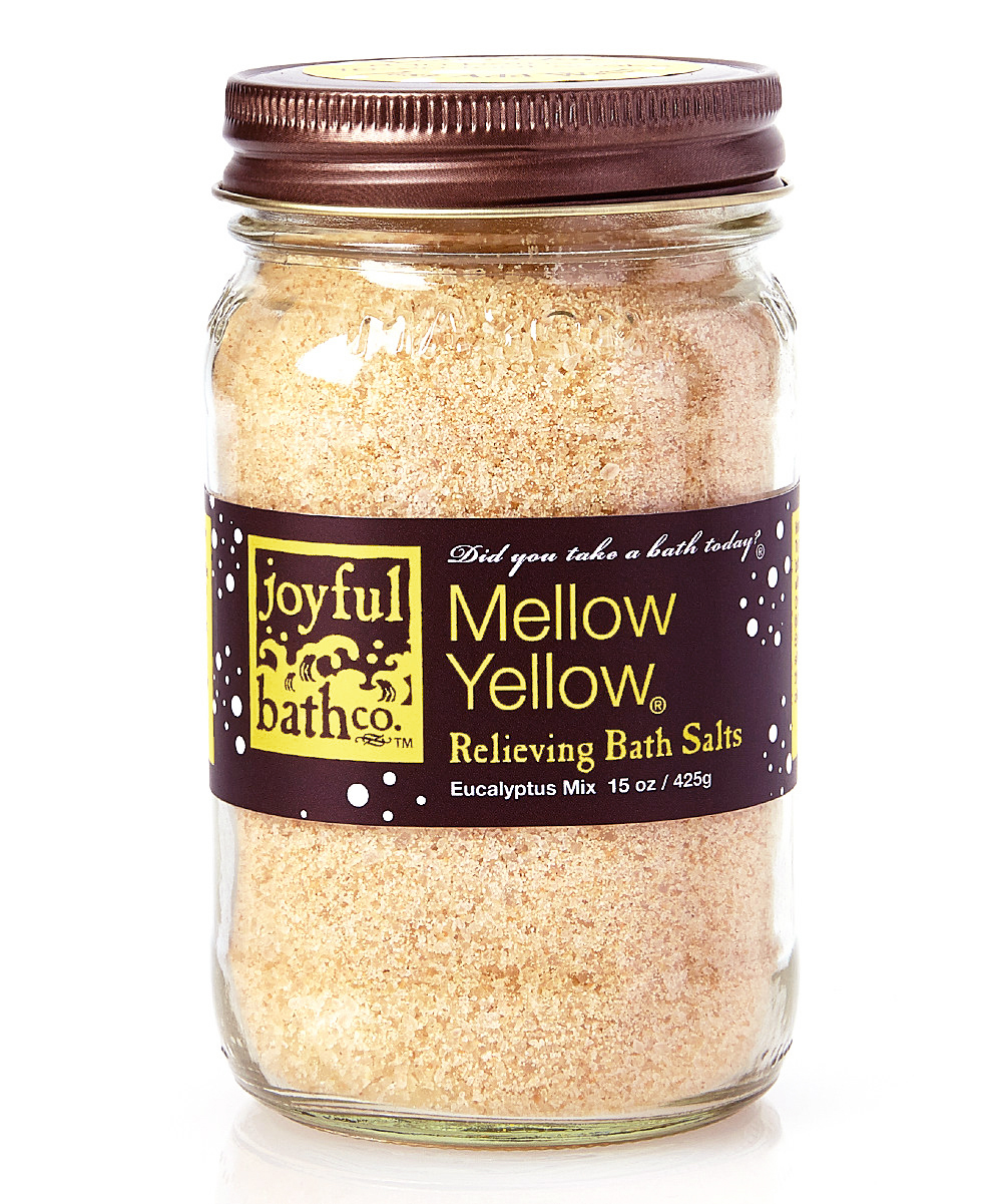 Joyful Bath Co Mellow Yellow Relieving Bath Salts, Eucalyptus, 15 Oz