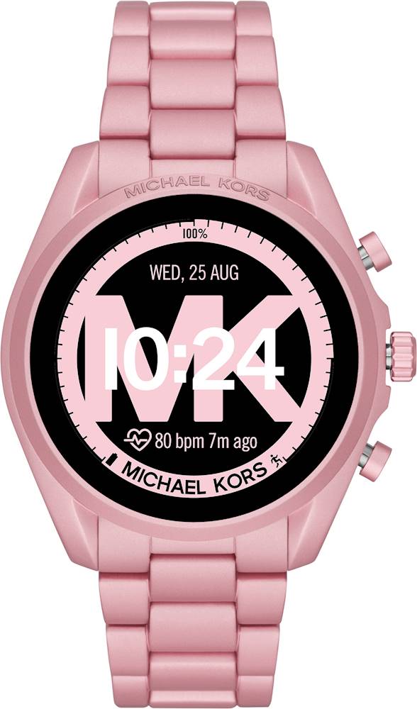 Michael Kors - Gen 5 Bradshaw Smartwatch 44mm Aluminum - Pink With Pink Aluminum Band