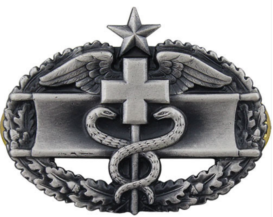 Army Combat Medical 2nd Award Badge (Oxidized Finish)