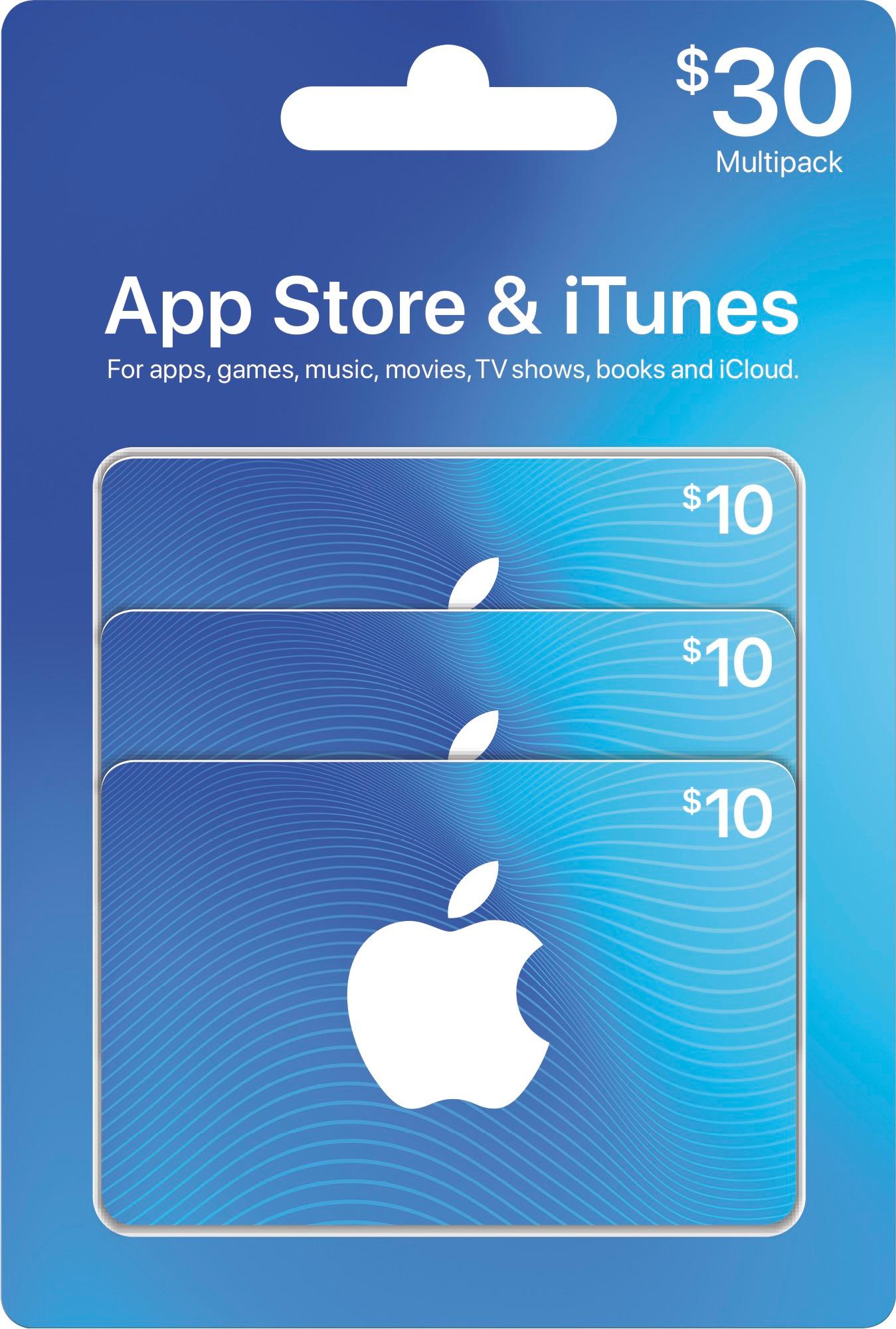 Apple - $30 App Store & iTunes Gift Cards multipack