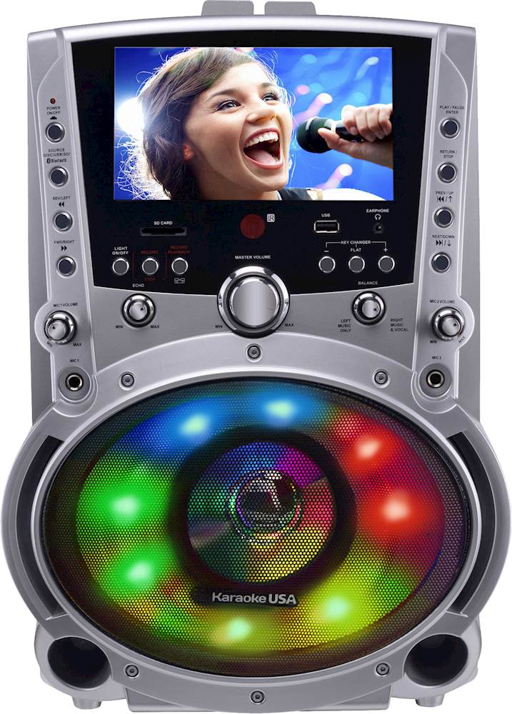 Karaoke USA - MP3 Karaoke System - Silver