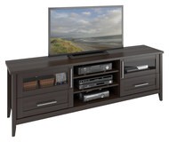 CorLiving - TV Stand for Most Flat-Panel TVs Up to 80