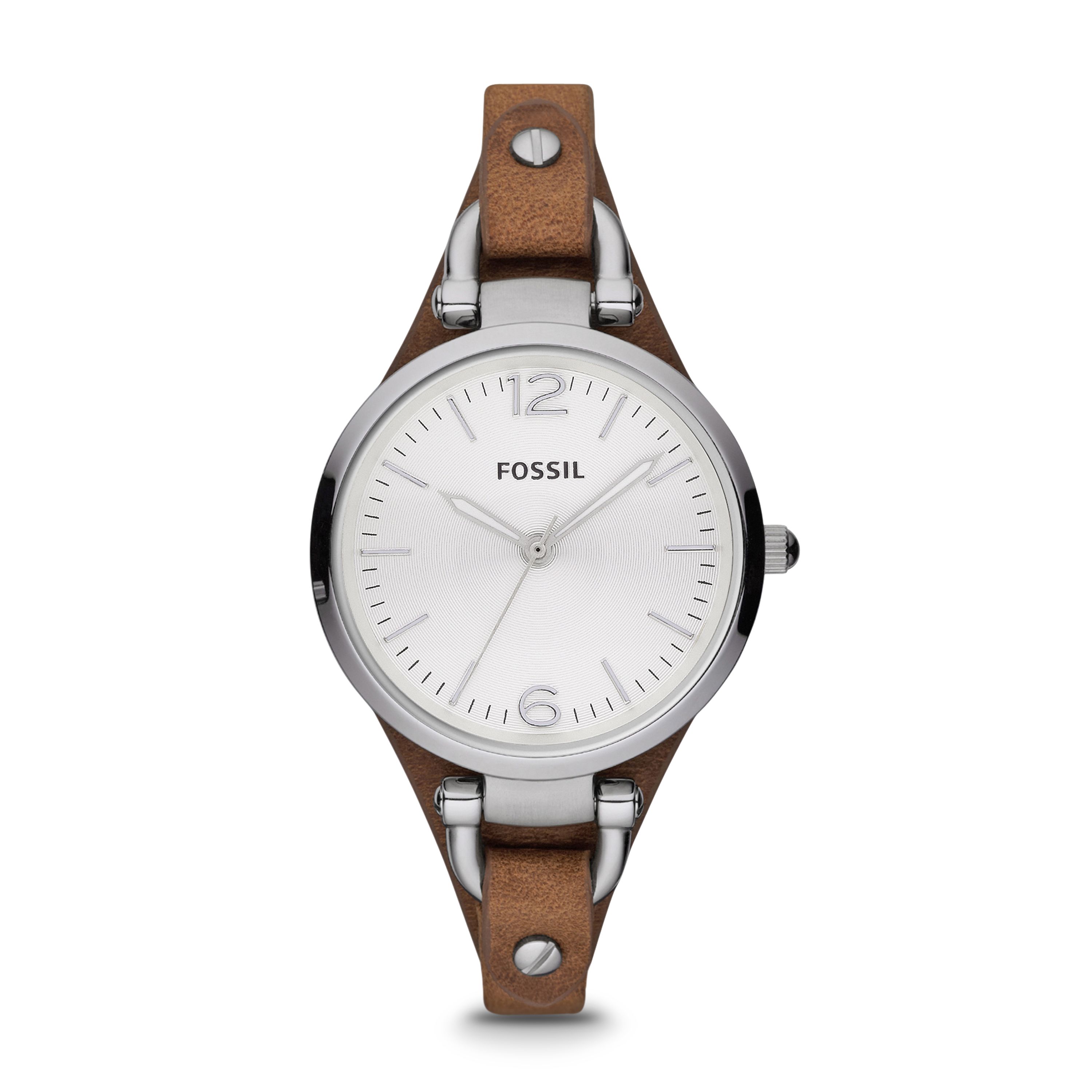 Fossil Women's Georgia Three-Hand Leather Watch (Style: ES3060)