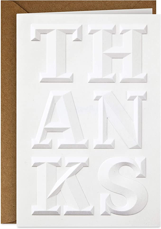Signature Thank You Card (Embossed)