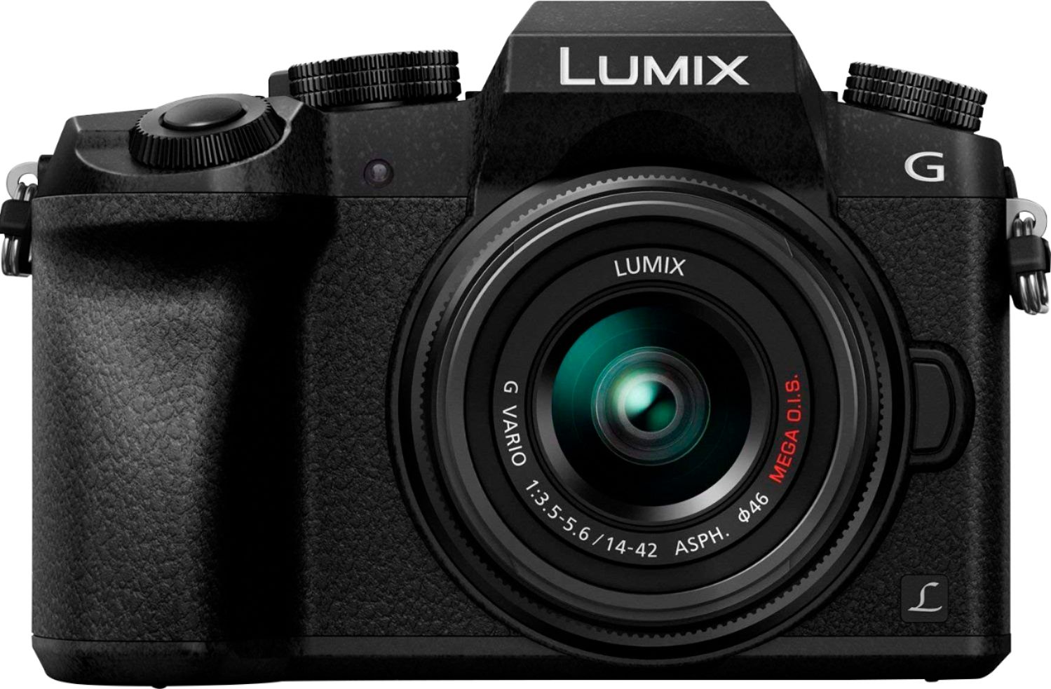 Panasonic - LUMIX G7 Mirrorless 4K Photo Digital Camera Body with 14-140mm f3.5-5.6 II Lens - Black