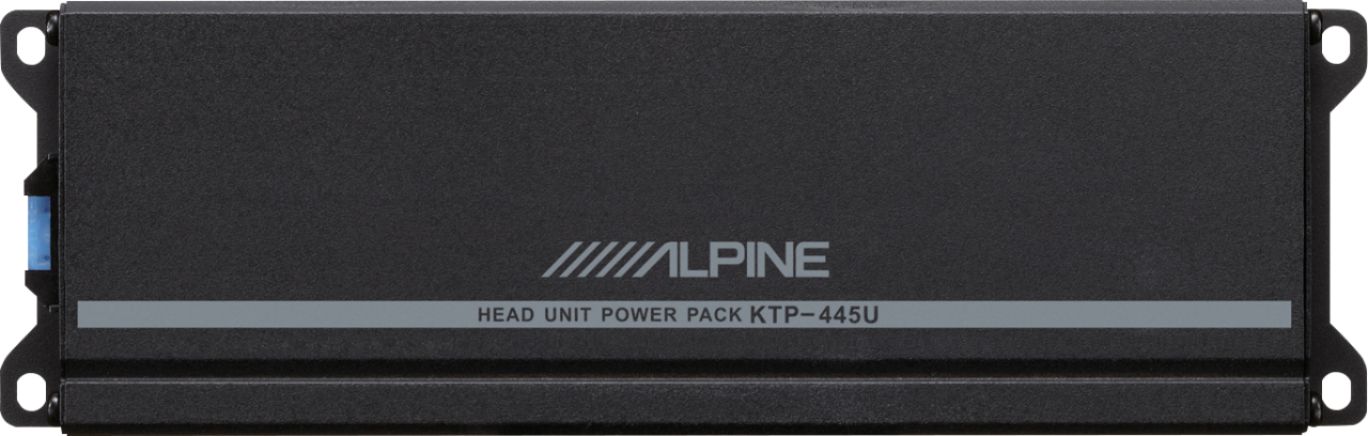 Alpine - Power Pack 180W Class D Bridgeable Multichannel Amplifier with High-Pass Filter - Black