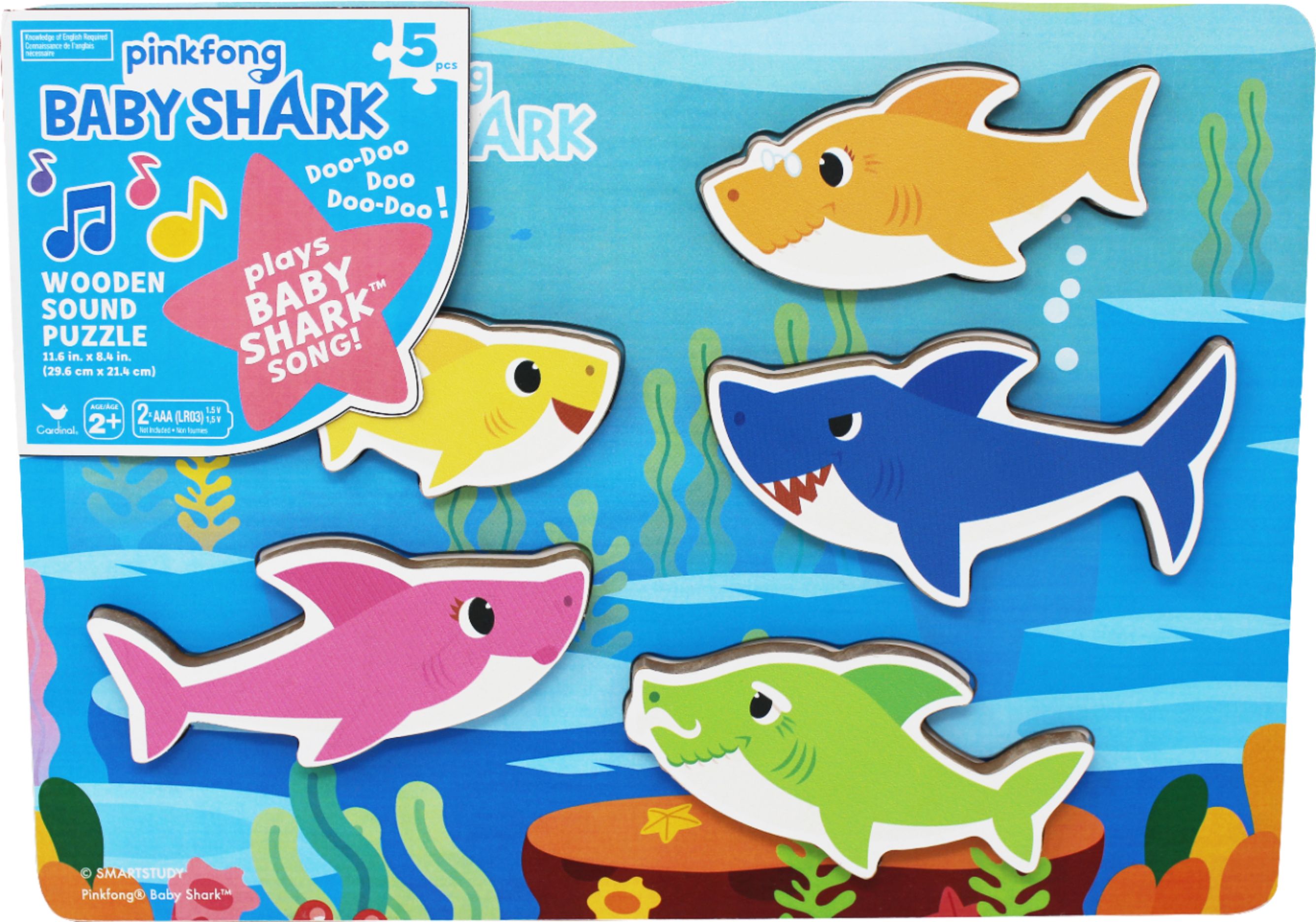 Spin Master - Baby Shark Wooden Sound Puzzle