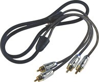 KICKER - X-Series 16.5' 2-Channel RCA Audio Cable - Black