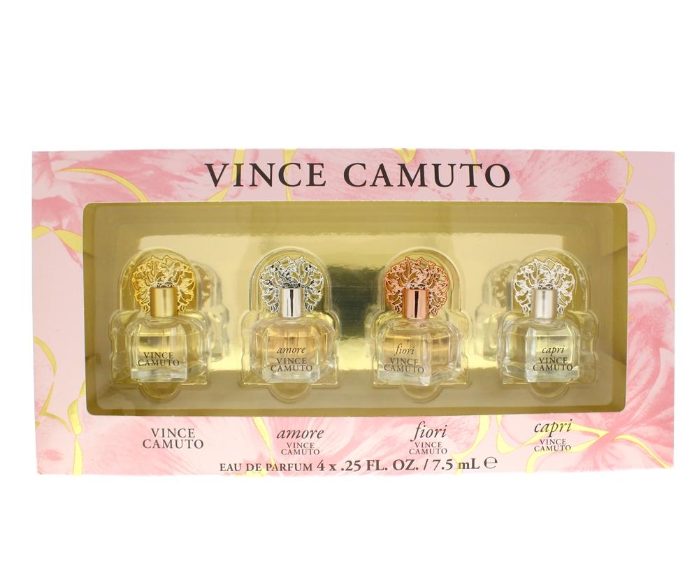 Vince Camuto Women 4 Pc Mini Set Vince Camuto 0.25 Edp + Amore 0.25 Edp + Fiore 0.25 Edp + Capri 0.25 Edp