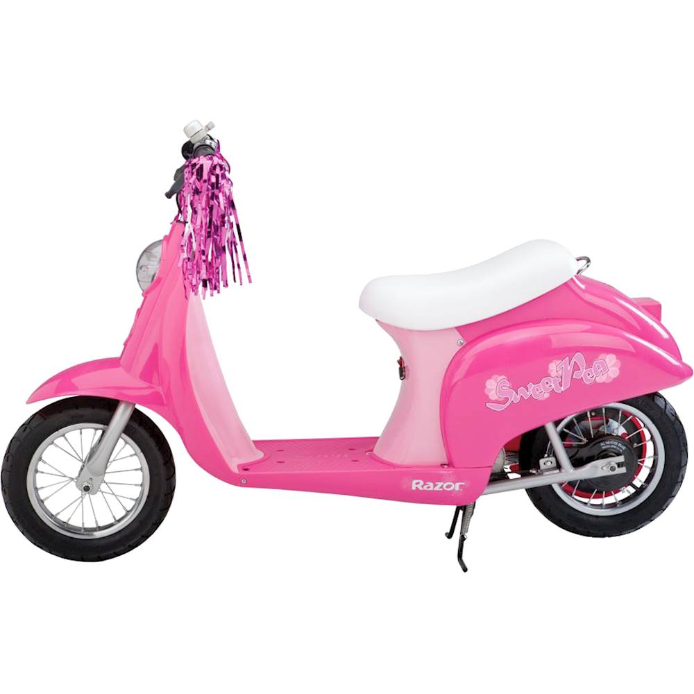 Razor - Electric Scooter w/10 mi Max Operating Range & 15 mph Max Speed - Sweet Pea Pink