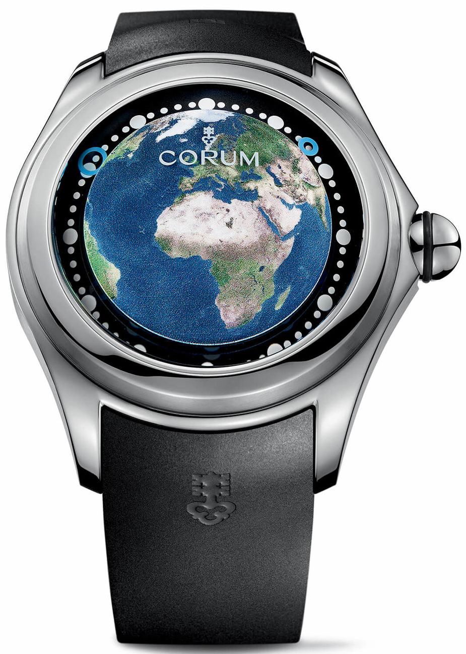 Corum Big Bubble Magical 52 Earth UE Collection Mens Watch 390.101.04/0371 EE01