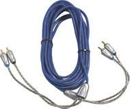 KICKER - Z-Series 9.9' 2-Channel RCA Audio Cable - Blue