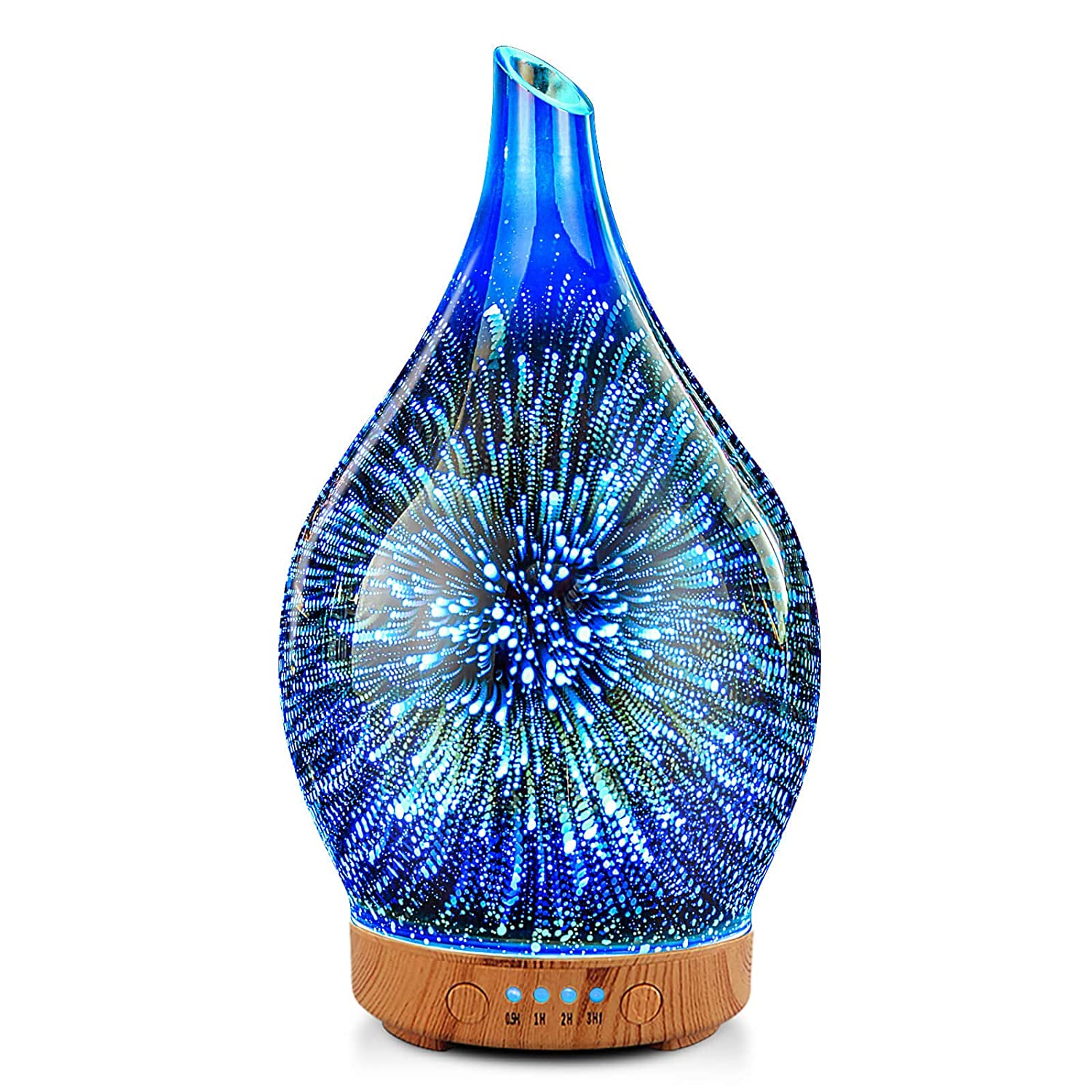 Essential Oil Diffuser 3D Glass Aromatherapy Ultrasonic Humidifier