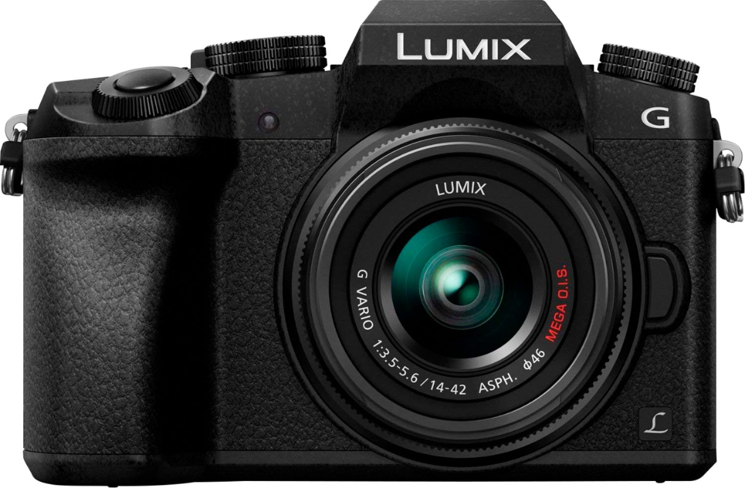 Panasonic - LUMIX G7 Mirrorless 4K Photo Digital Camera Body with 14-42mm f3.5-5.6 II Lens - Black