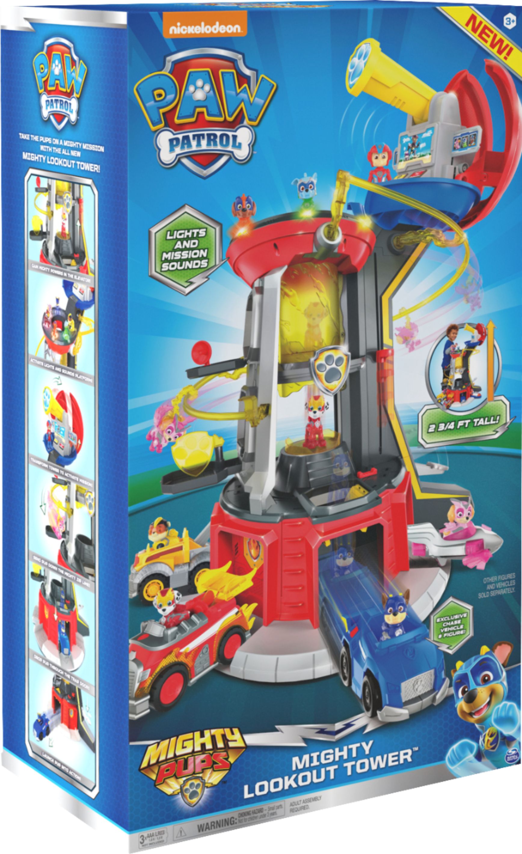 Paw Patrol - Mighty Pups Mighty Lookout Tower - Multicolor