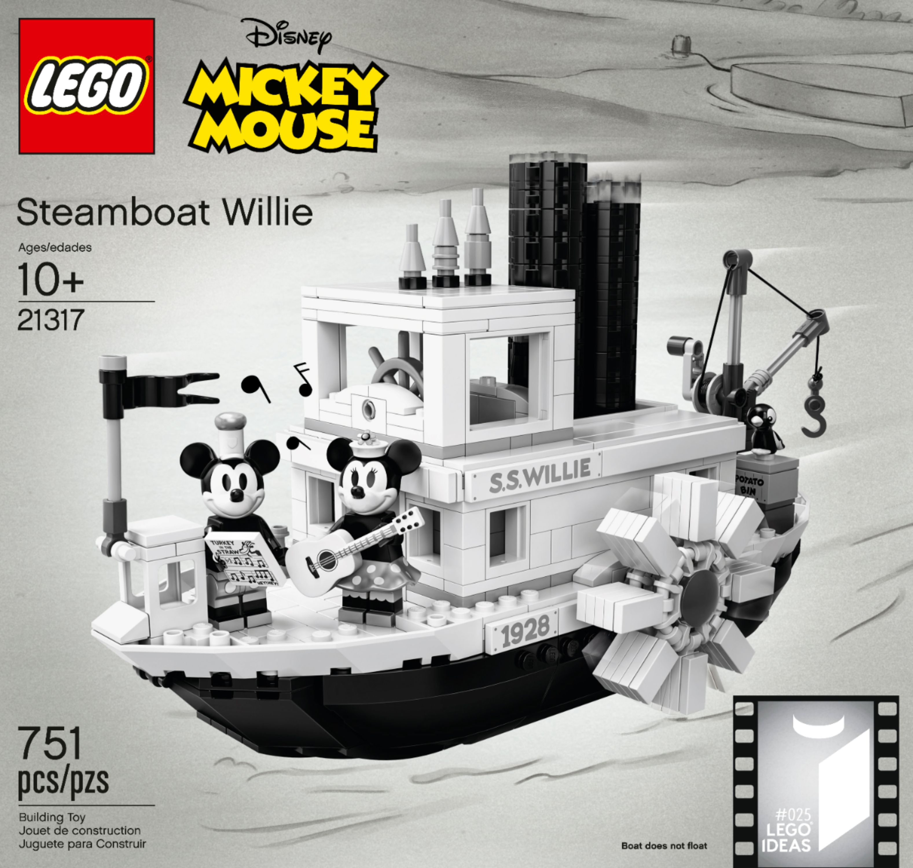 LEGO - Ideas Steamboat Willie 21317