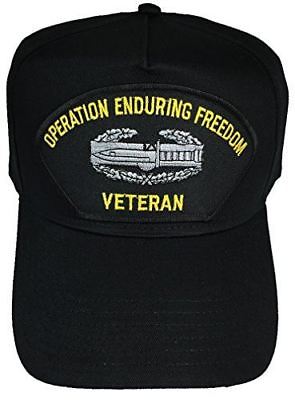 US ARMY OPERATION ENDURING FREEDOM VETERAN W/ COMBAT ACTION BADGE CAB HAT OEF