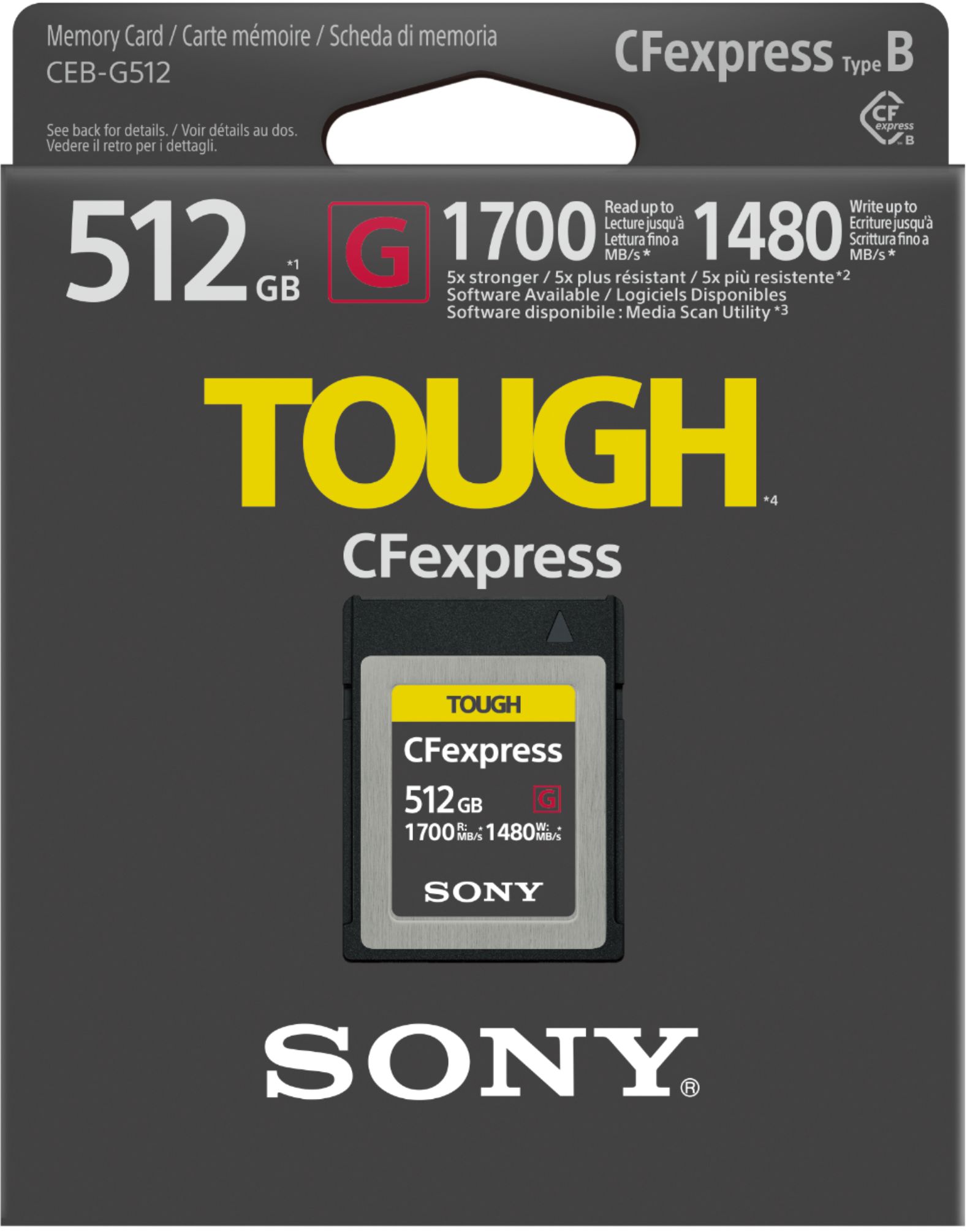 Sony - CEB-G Series 512GB CFexpress Memory Card