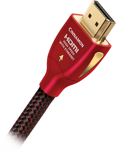 AudioQuest - Cinnamon 10' 4K Ultra HD In-Wall HDMI Cable - Black/Red