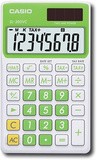 Casio - Sl300Vcgnsih Solar Wallet Calculator With 8-Digit Display - Green
